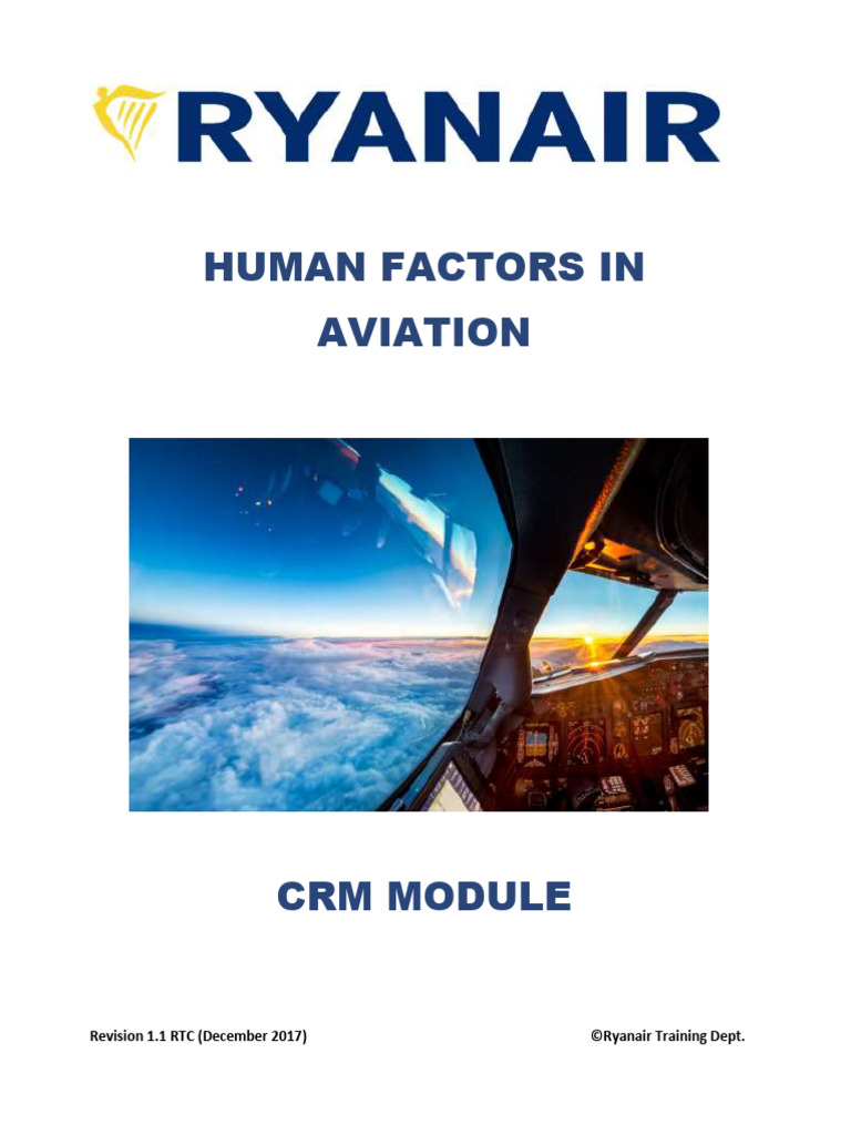 Human Factors in Aviation CRM Module | PDF | Human Factors And Ergonomics