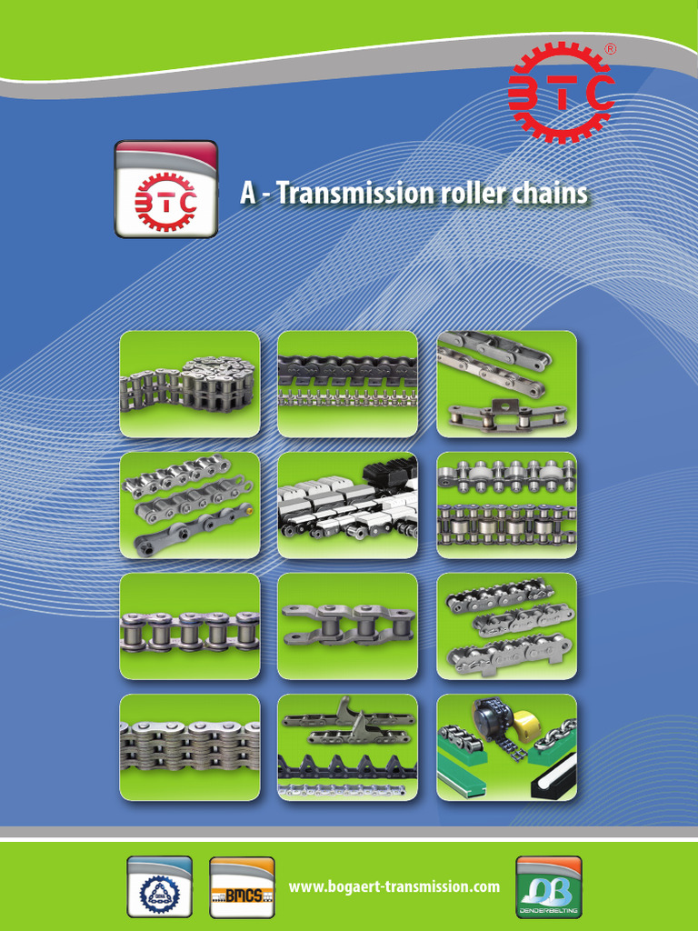 Bogaert Transmission Roller Chains | PDF | Screw | Manufactured Goods