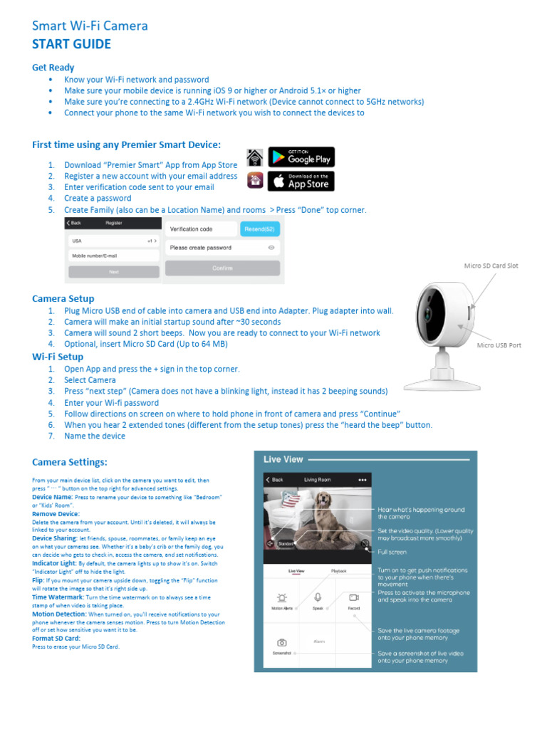 Indoor Camera Setup 071520 | PDF | Wi Fi | Camera