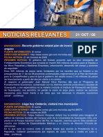 Noticias Destacadas Del 21 de Octubre de 2008