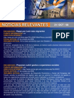 Noticias Destacadas Del 27 de Octubre de 2008