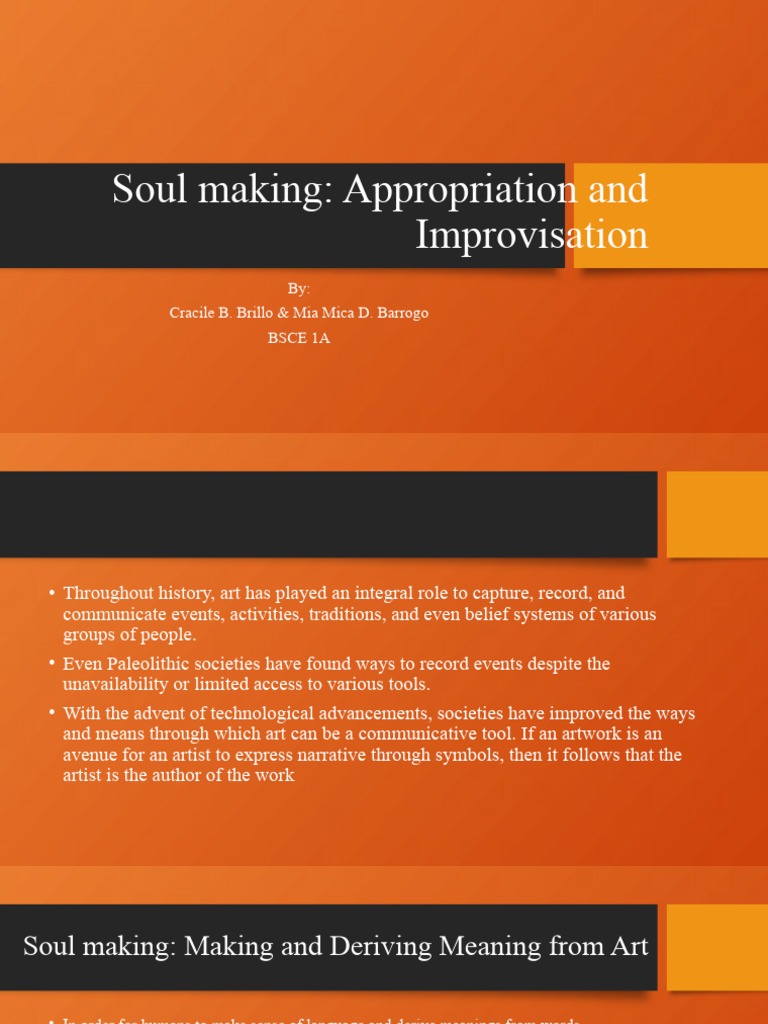 Soul making pdf
