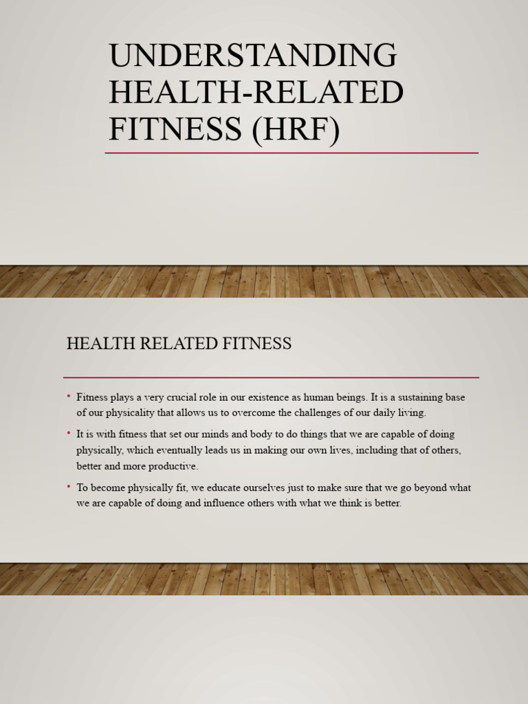 Understanding Health Related | PDF | Physical Fitness | Aerobic Exercise