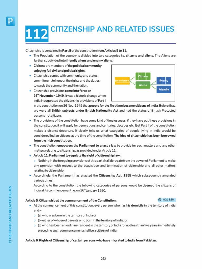 Indian Citizenship Laws Explained | PDF | Citizenship | Accountability