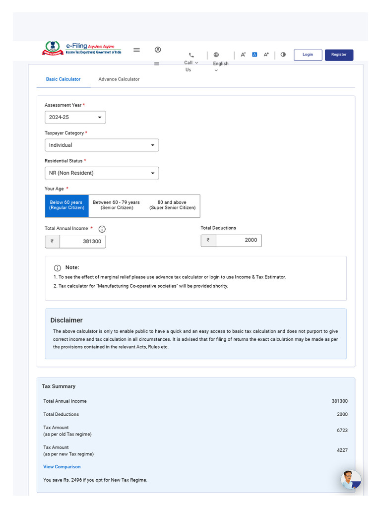 E-Filing Home Page, Income Tax Department, Government of India | PDF ...