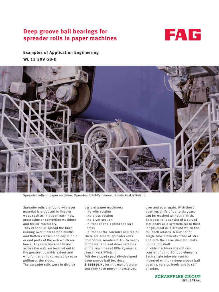 Spreader Rolls in Paper Machines | PDF | Bearing (Mechanical ...