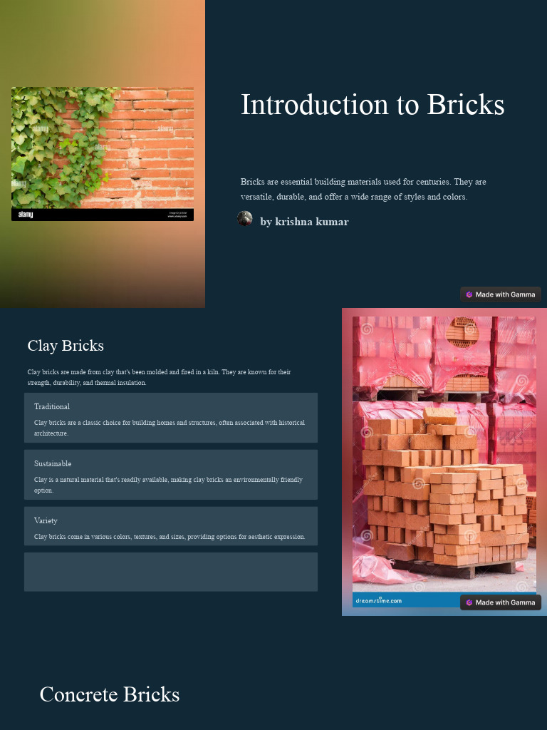 Types of Bricks for Construction | PDF | Brick | Concrete