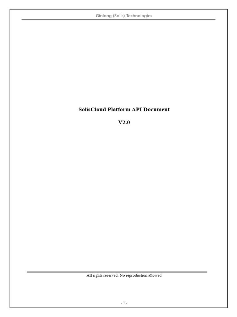 Soliscloud platform api document v2 0 pdf battery charger power