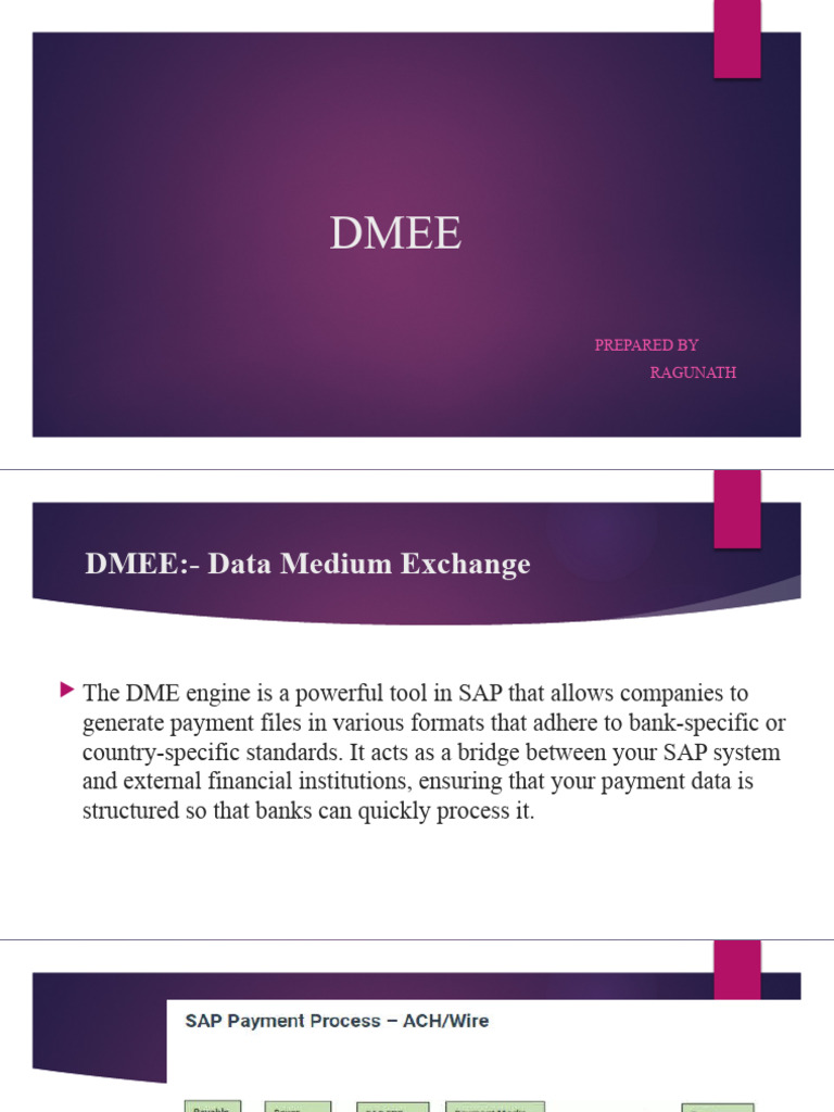 DMEE | PDF | Banks | Wire Transfer