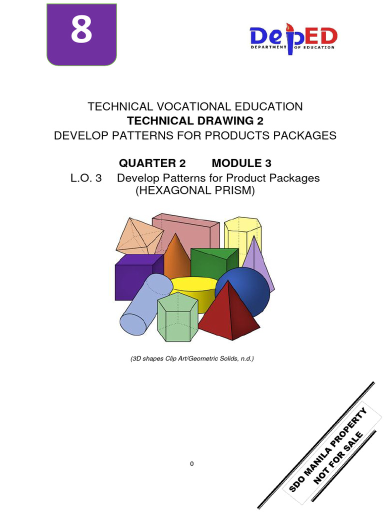 Hexagonal Prism Drawing Module | PDF | Triangle | Rectangle