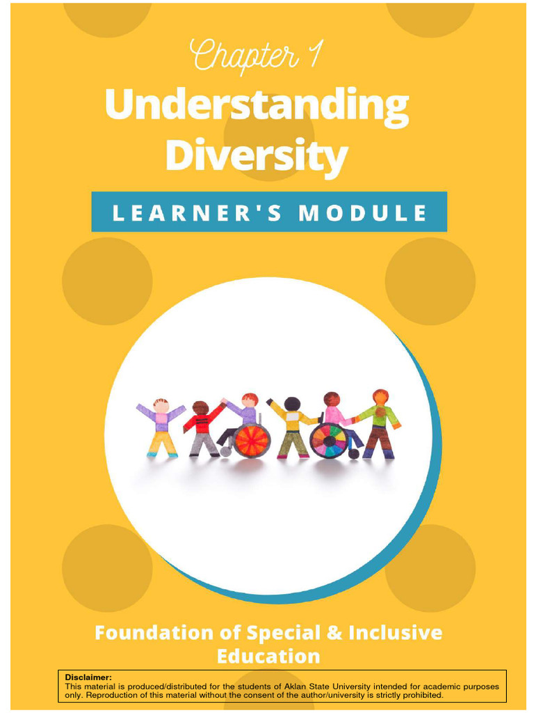 Special & Inclusive Education Module | PDF | Inclusion (Education ...