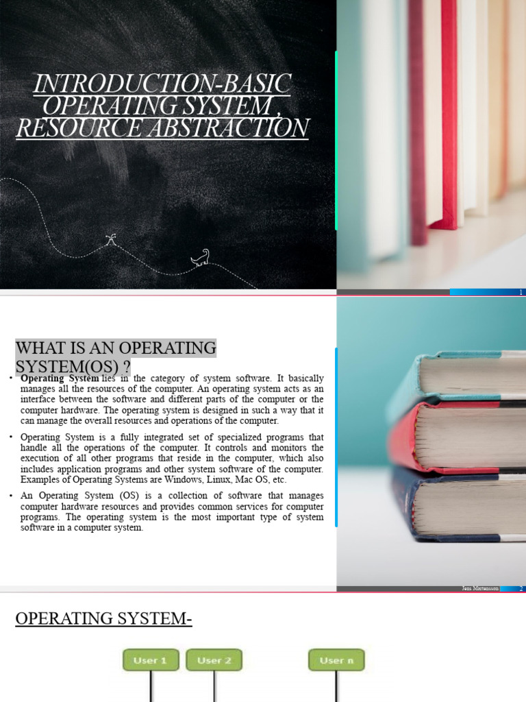 Introduction-Basic Operating System, Resource Abstraction | PDF ...
