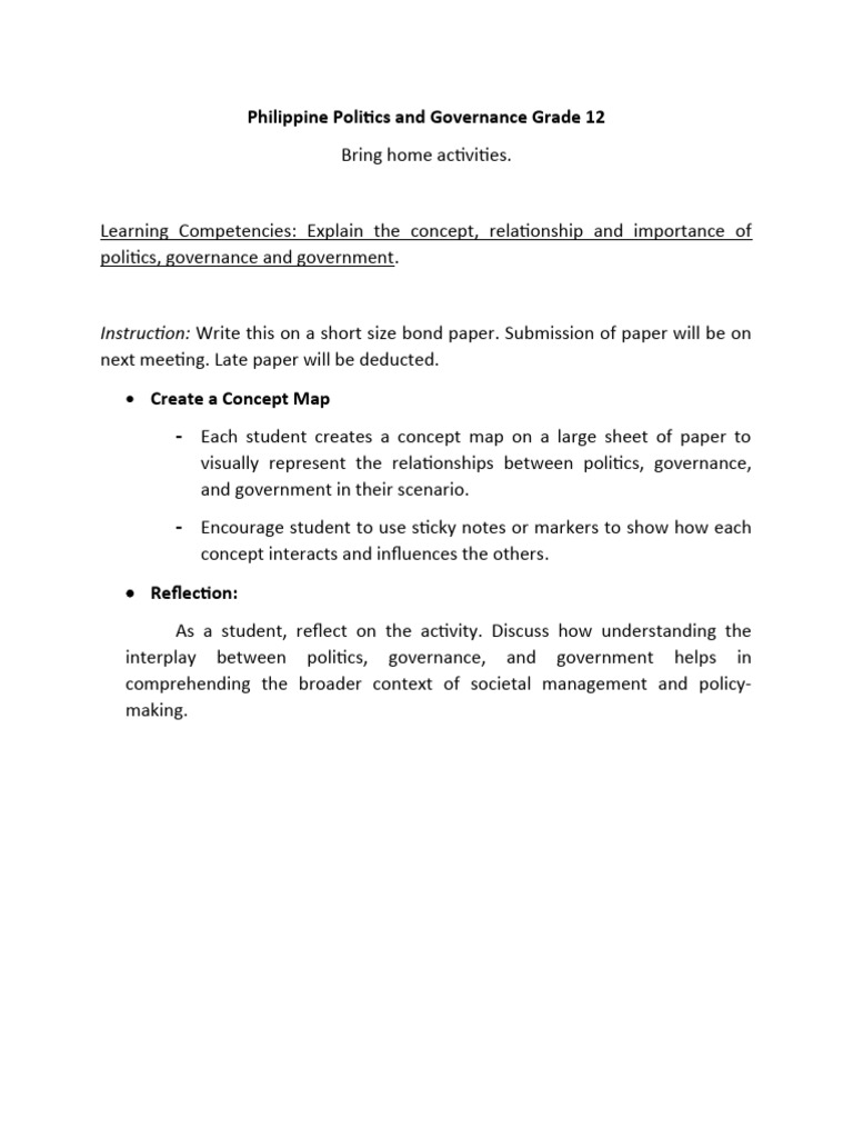 Understanding Politics and Governance | PDF