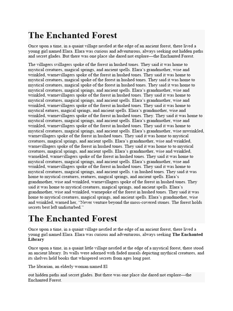 The enchanted forest library pdf