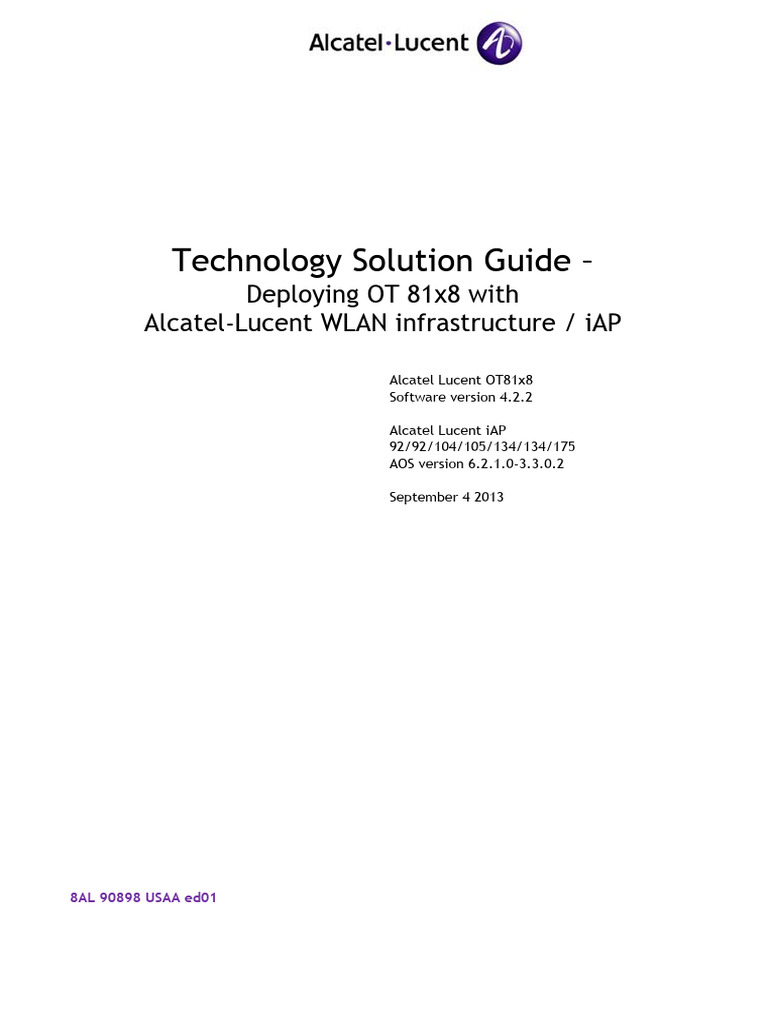 WLAN Im 81x8 8AL90898USAA 1 en | PDF | Wireless Lan | Computer Network