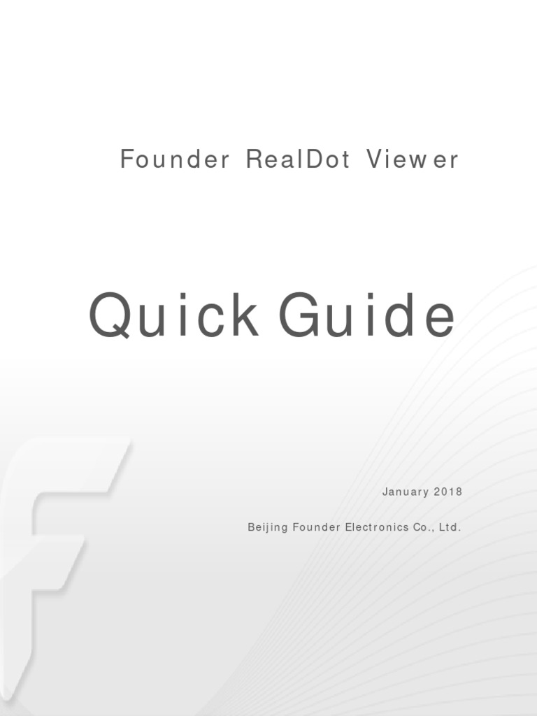 Founder RealDot Viewer Quick Guide | PDF | Icon (Computing) | Button ...