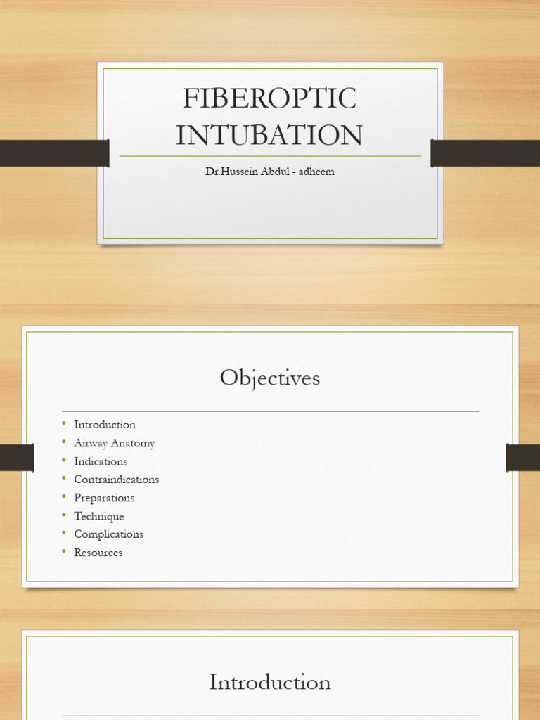 Fiberoptic Intubation | PDF | Anesthesia | Respiratory System