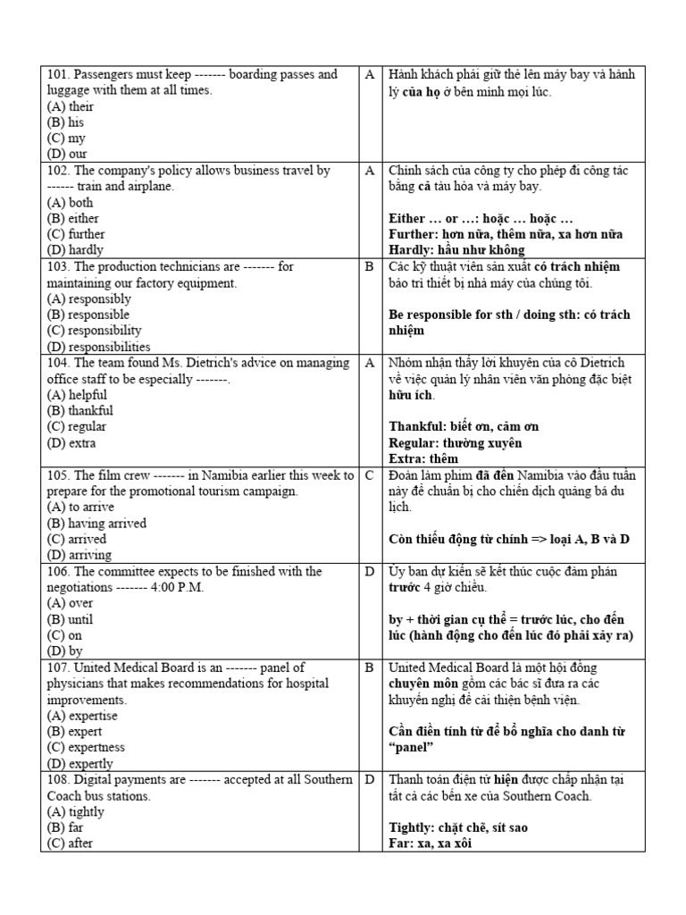 Test 07 Explanation | PDF