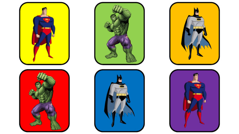 Memorice Superheroes | PDF