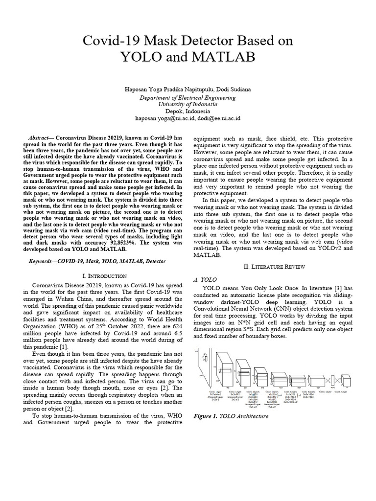 ICCoSITE Accepted - YOLO 1570874926 Paper | PDF | Deep Learning | Pandemic