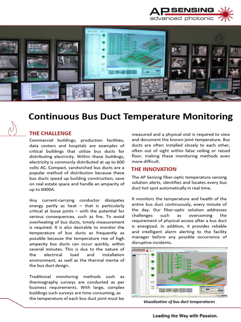Continuous Bus Duct Temperature Monitoring | PDF | Duct (Flow ...