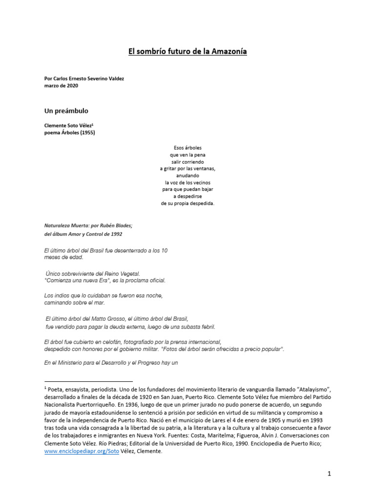 Amazonía en Peligro:Vers Ext | PDF | Deforestación | Agua