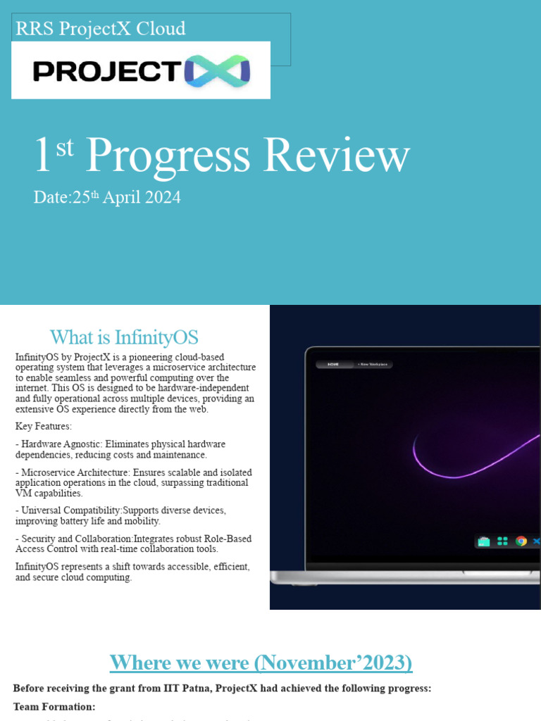 Progress on InfinityOS Development | PDF | Cloud Computing | Operating ...