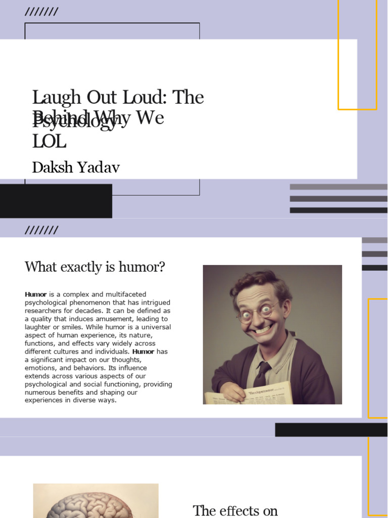 Psychology HHW - Daksh Yadva | PDF | Humour | Laughter