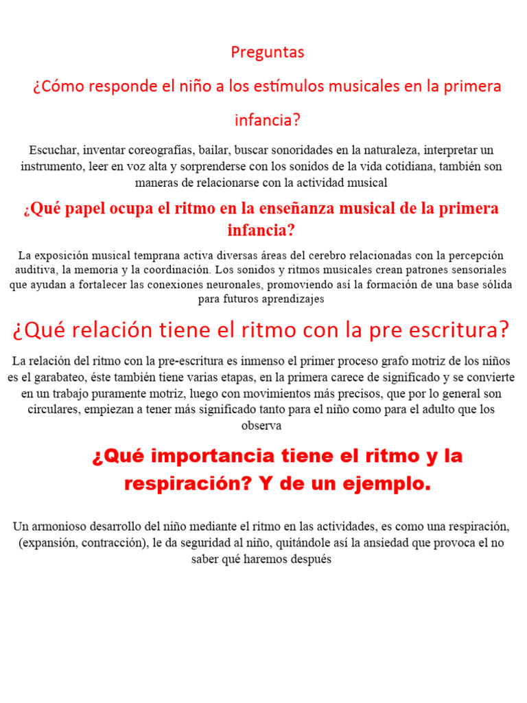 Trabajo Dibujo Ritmico | PDF | Ritmo | Respiración