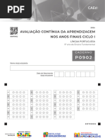 Gabarito Português SAEB 2025 - 9º Ano | PDF
