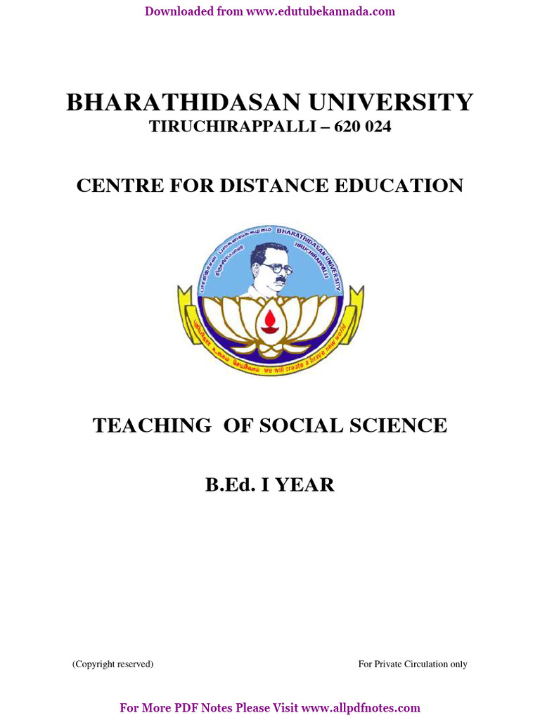 Teaching Of Social Science Pdf