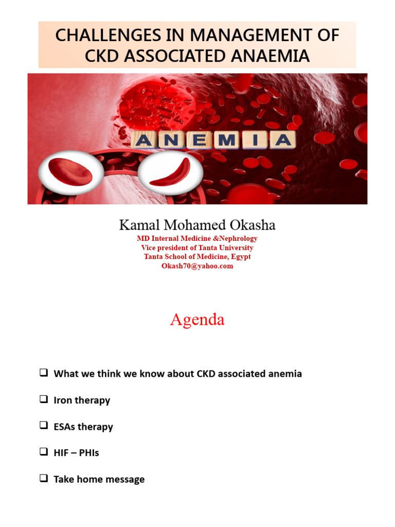 Managing Anemia in Chronic Kidney Disease | PDF | Anemia | Chronic ...