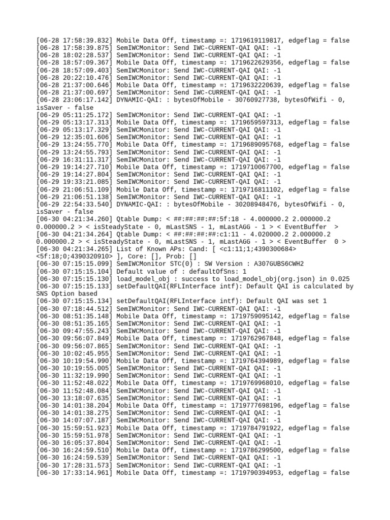 Mobile Data Monitoring Logs | PDF | Computer File Formats | Computing