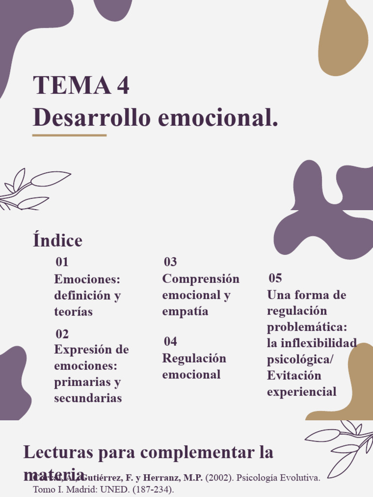 Desarrollo Emocional Infantil | PDF | Las emociones | Empatía