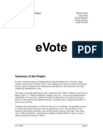 Evote: Summary of The Project