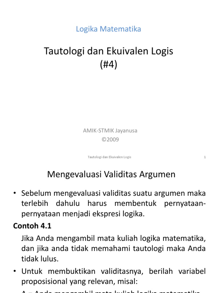 Tautologi 4