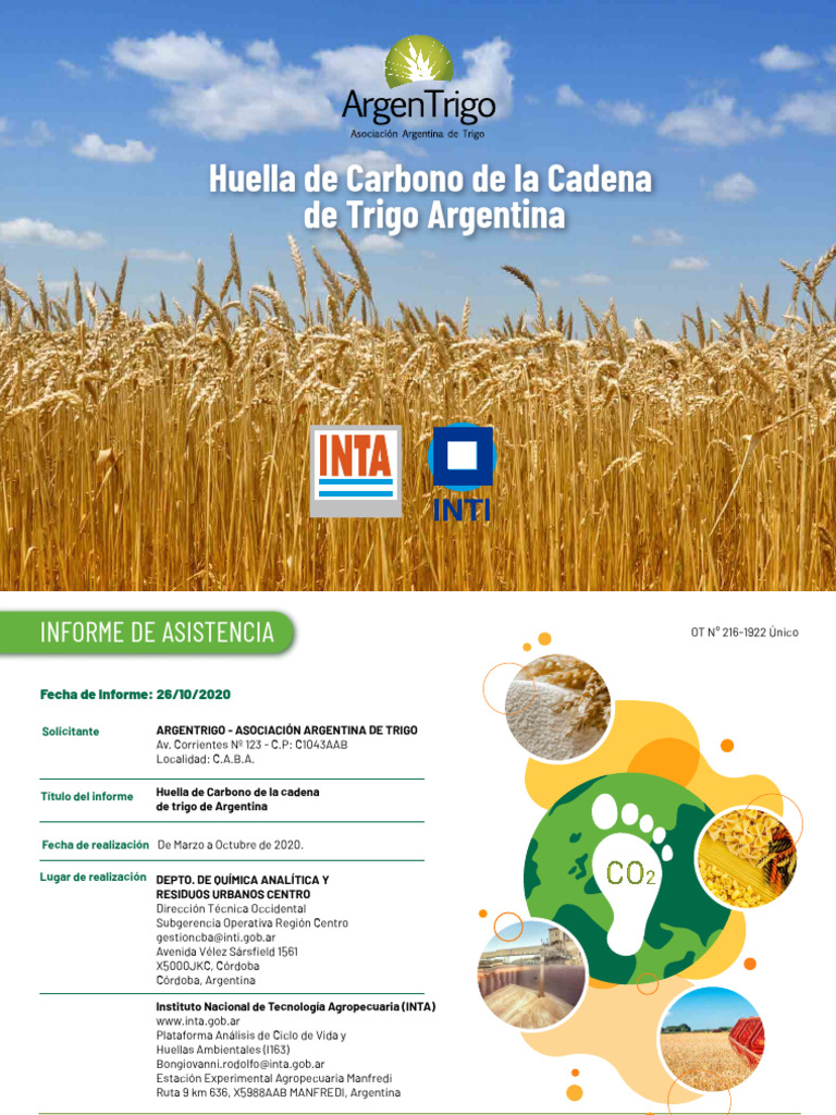 477 - Huella de Carbono Cadena Del Trigo Argentina | PDF | Gases de ...
