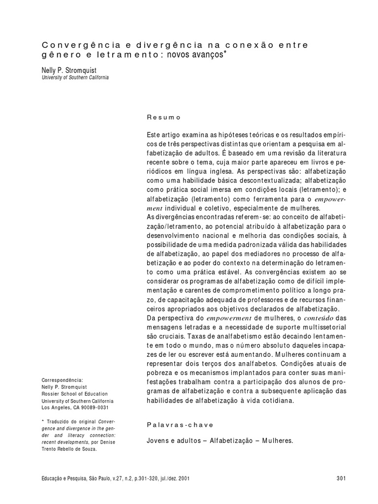 Convergências e Divergências Entre Alfabetização e Letramento | PDF ...