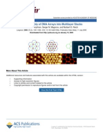 Alexey Y. Koyfman, Sergei N. Magonov and Norbert O. Reich - Self-Assembly of DNA Arrays Into Multilayer Stacks