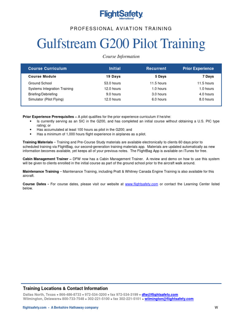 GULFSTREAM G450 PILOT TRAINING MANUAL PDF visual data 8