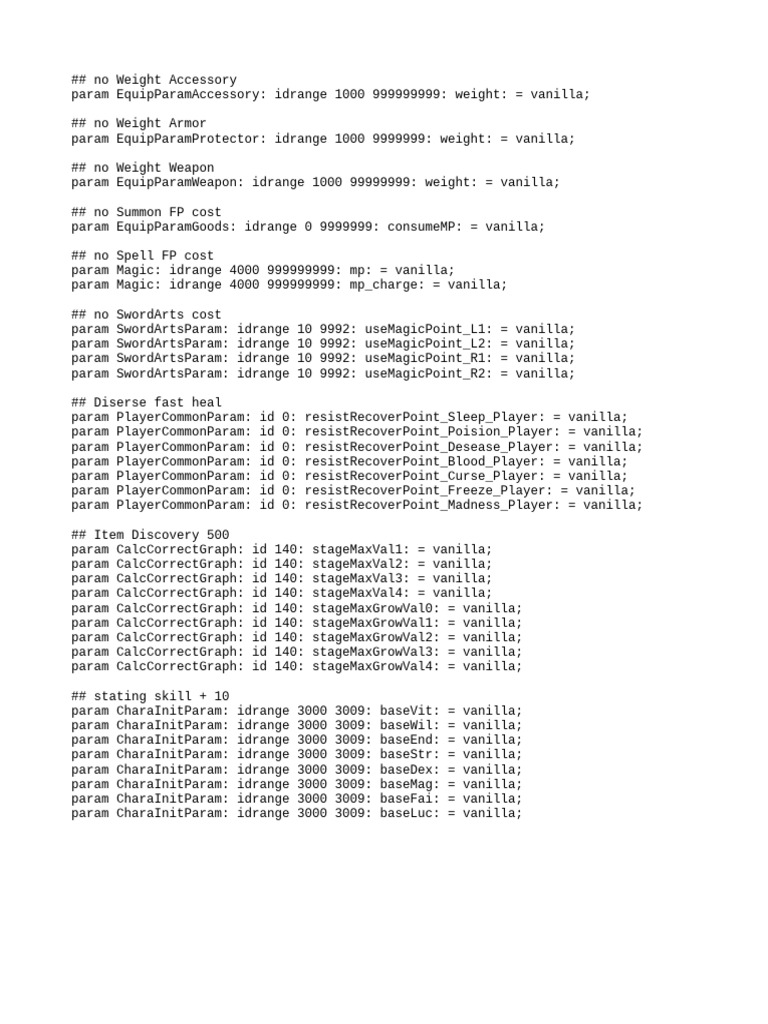 Game Parameter Adjustments Guide | PDF | Role Playing Games | Role ...