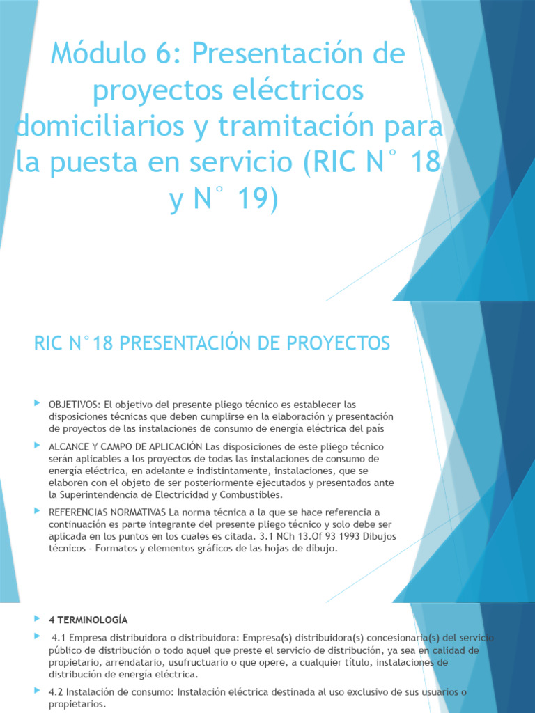 Presentación de Proyectos RIC N°18 | PDF | Ingenieria Eléctrica ...