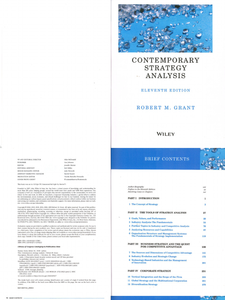 Contemporary Strategy Analysis | PDF