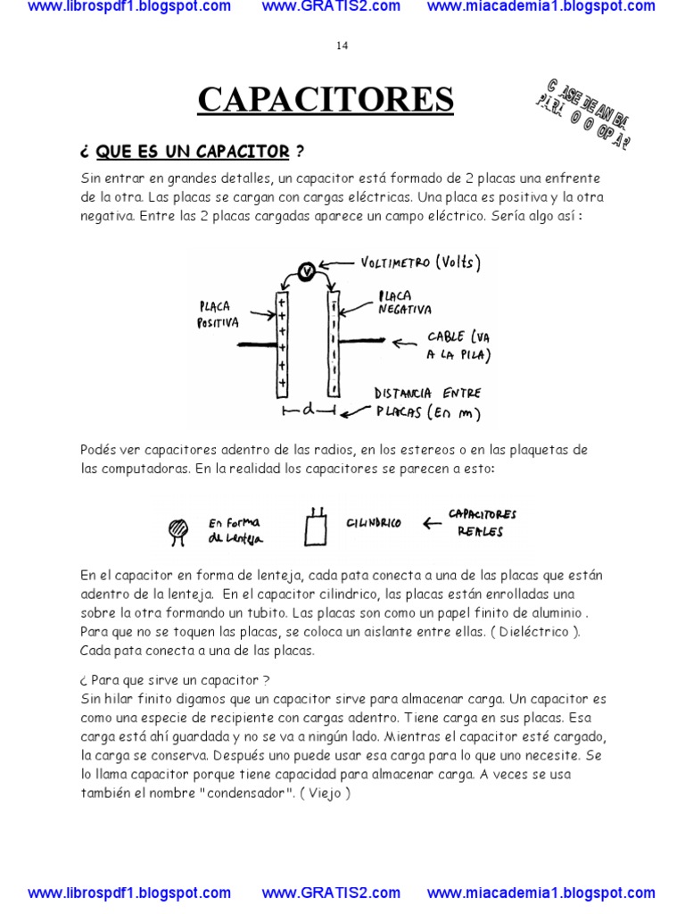 CAPACITORES | PDF | Condensador | Energia electrica