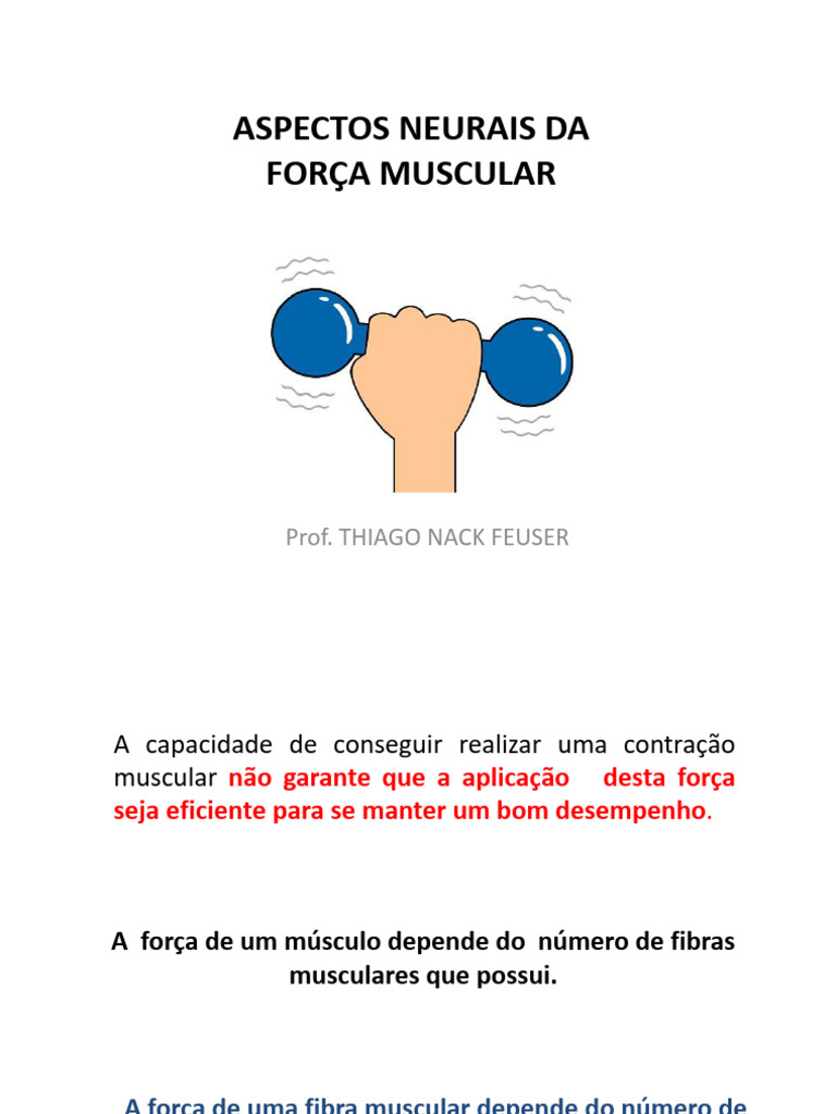 Aspectos Neurais da Força Muscular | PDF | Músculo | Força
