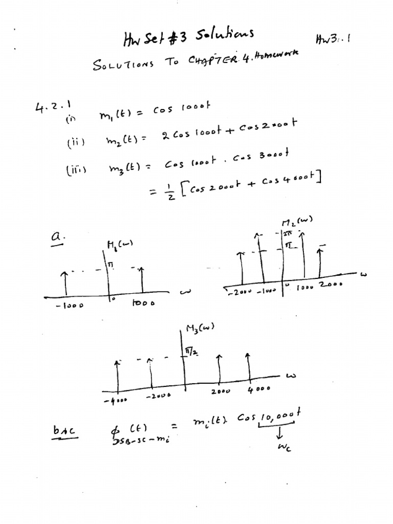Homework Solutions 3 | PDF