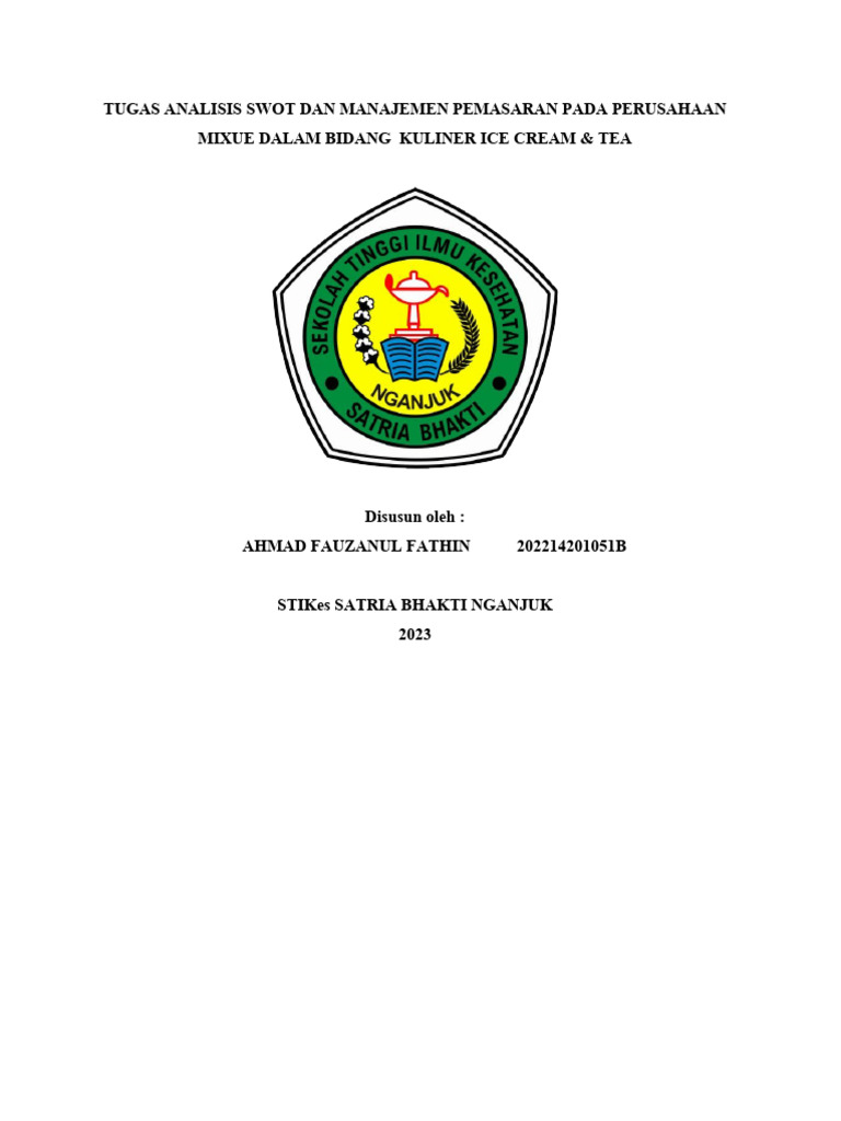 Analisis SWOT Perusahaan Mixue | PDF | Ilmu Sosial