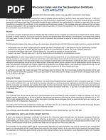 New Jersey ST-4 Exempt Use Certificate | PDF | Use Tax | Sales