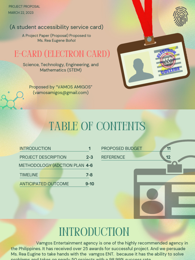 E-CARD RFID Student Safety Proposal | PDF | Radio Frequency ...