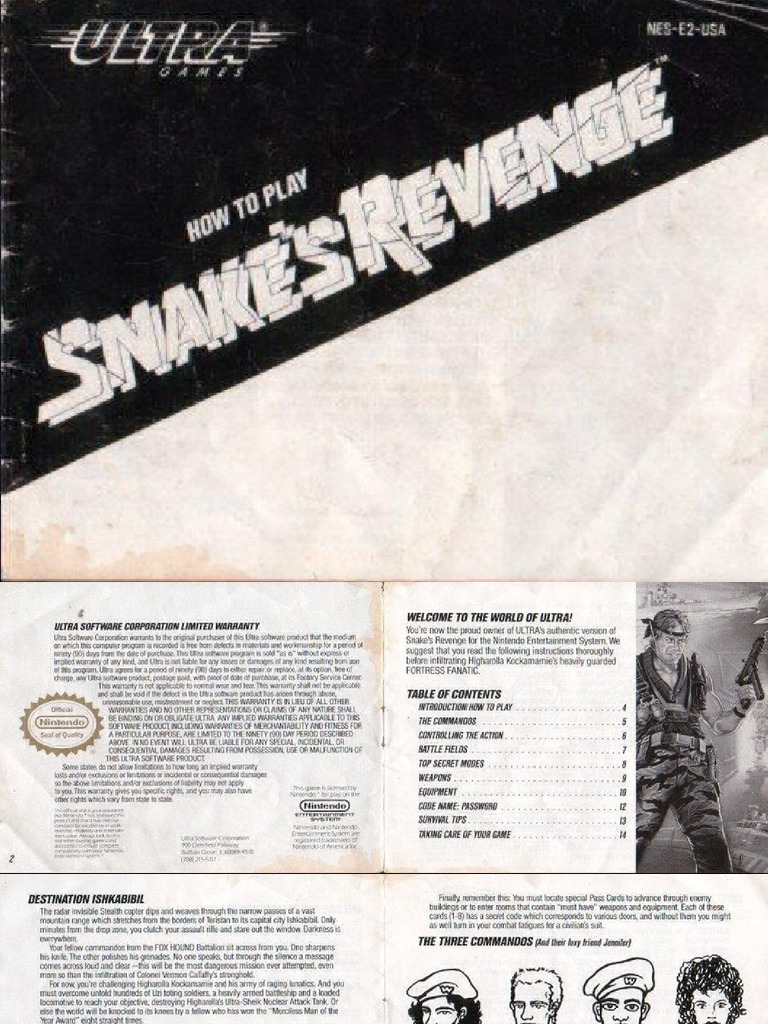 Snake's Revenge | PDF